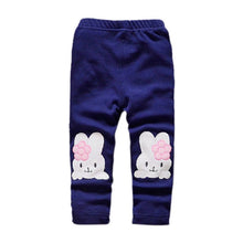 Toddler Baby Girls Kids Skinny Pants Cute Elephant Rabbit Bowknot Print Stretchy Children Warm Leggings ILML