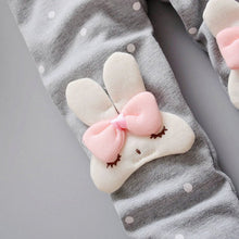 Toddler Baby Girls Kids Skinny Pants Cute Elephant Rabbit Bowknot Print Stretchy Children Warm Leggings ILML