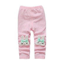 Toddler Baby Girls Kids Skinny Pants Cute Elephant Rabbit Bowknot Print Stretchy Children Warm Leggings ILML