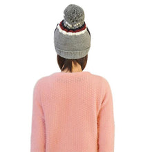 Beautiful VersatileWomen Deer Crochet Wool Ball Hat Wool Knit Beanie Warm Cap ILML
