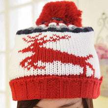 Beautiful VersatileWomen Deer Crochet Wool Ball Hat Wool Knit Beanie Warm Cap ILML