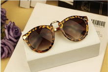 Brand Designer Trend Leopard Sunglasses For Women Men Round Retro Sun Glasses ILML