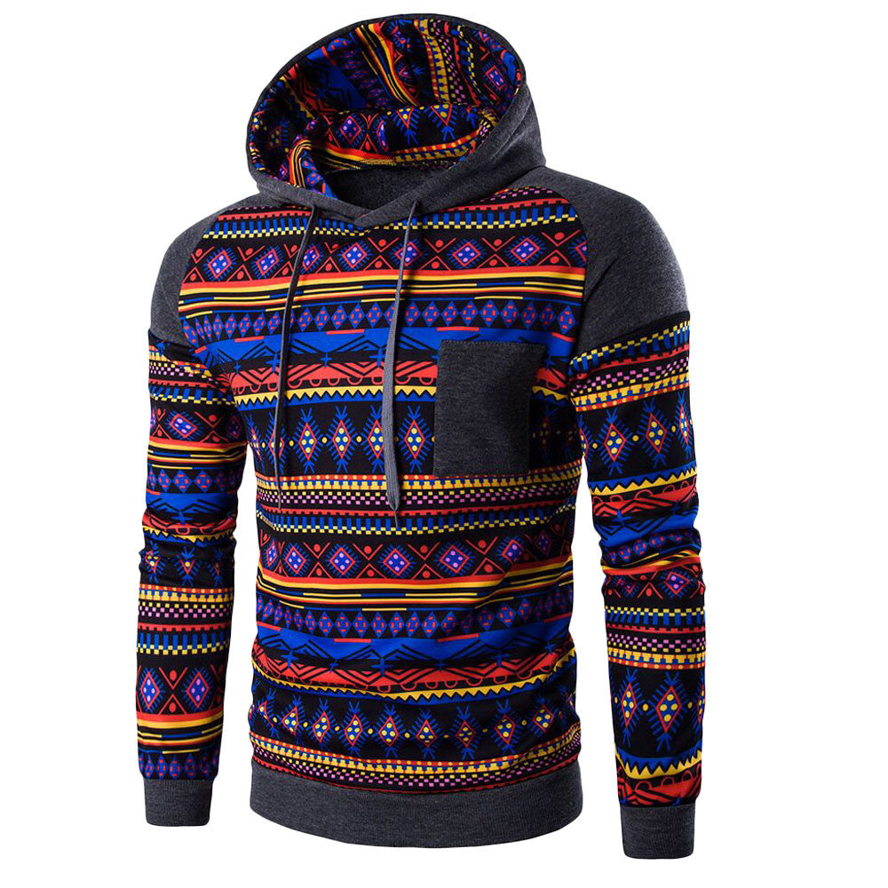 clothing Bohemia Long Sleeve Hooded Sweatshirt cool man bomber jacket Men's jacket jaqueta masculina coat ILML