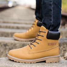 CLASSIC Men Ankle Boots Warm Nubuck leather ankle snow Martin Boots Men Shoes ILML