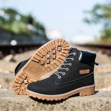 CLASSIC Men Ankle Boots Warm Nubuck leather ankle snow Martin Boots Men Shoes ILML