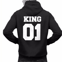 Couple Men KING 01 Letter jacket Men's Warm Up Hooded Hoodies Sweatshirt Fit Coats Tops Outwear  ILML