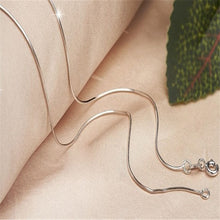 Delicate Silver Jewelry 1618202224 inch Mens Womens Snake Wild Classic Torques Necklace Wild  ILML