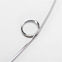 Delicate Silver Jewelry 1618202224 inch Mens Womens Snake Wild Classic Torques Necklace Wild  ILML