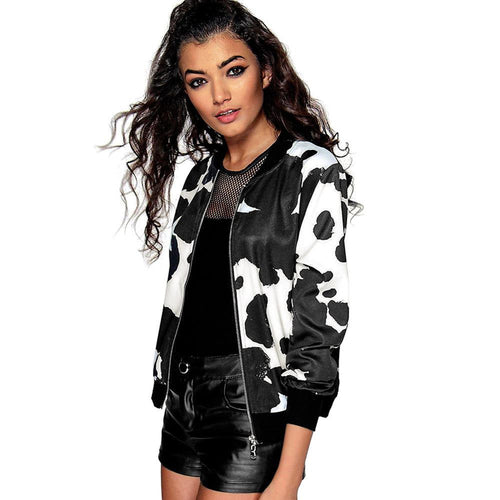 European Style Womens Long Sleeve O-Neck Short Zipper Slim women Bomber Jacket Casual Coat Pilot Bomber Jackets ILML
