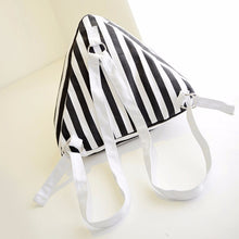 Eye stripe triangle Pettern Backpacks Women Canvas small School Bag Travel Backpack Shoulder Rucksack Mochila Mujeres ILML