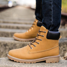 Army Green Men Ankle Boots Warm Nubuck leather ankle snow Martin Boots for Men Shoes ILML