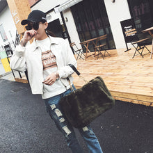 FamousSynthesic Fur Plush Women messenger bags hbags designer Crossbody Shoulder bag bolsa Tote ILML