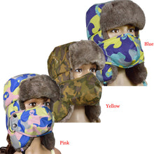 Camouflage Thicken Hat Wind Mask Cold-proof Rimq Casual ILML
