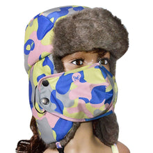 Camouflage Thicken Hat Wind Mask Cold-proof Rimq Casual ILML