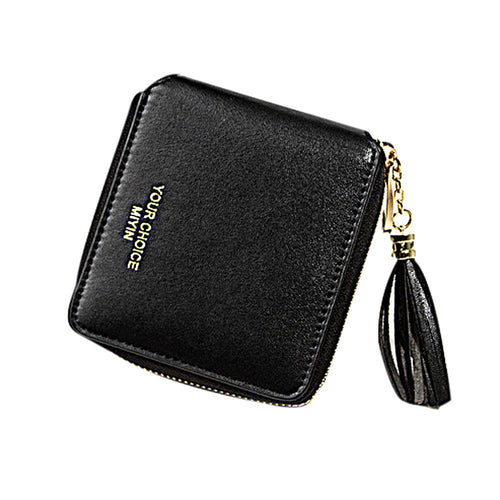 Leather Wallet Women Wallet men Purse Clutch Small Wallet Short Money Bag Purse Card Holder ILML