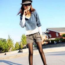 Shorts Femininos Solid Slim Casual Woolen Plus Size Warm Women Shorts ILML