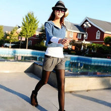 Shorts Femininos Solid Slim Casual Woolen Plus Size Warm Women Shorts ILML