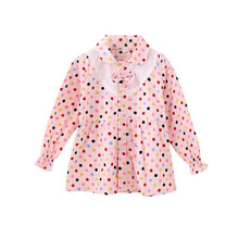 Baby Girls Blouse Little Kids Tops Long Sleeve Polka Dot Shirts 1-4 Years PY2 ILML