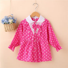 Baby Girls Blouse Little Kids Tops Long Sleeve Polka Dot Shirts 1-4 Years PY2 ILML