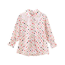 Baby Girls Blouse Little Kids Tops Long Sleeve Polka Dot Shirts 1-4 Years PY2 ILML