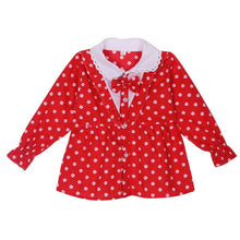 Baby Girls Blouse Little Kids Tops Long Sleeve Polka Dot Shirts 1-4 Years PY2 ILML