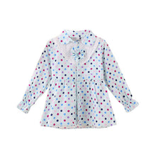 Baby Girls Blouse Little Kids Tops Long Sleeve Polka Dot Shirts 1-4 Years PY2 ILML