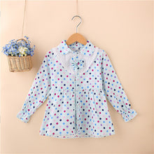 Baby Girls Blouse Little Kids Tops Long Sleeve Polka Dot Shirts 1-4 Years PY2 ILML