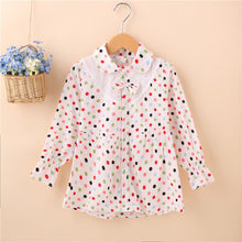 Baby Girls Blouse Little Kids Tops Long Sleeve Polka Dot Shirts 1-4 Years PY2 ILML