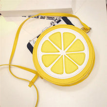 Women bag Casual Round Lemon messenger bags Leather Crossbody Shoulder hbags women famousbolsa feminina ILML