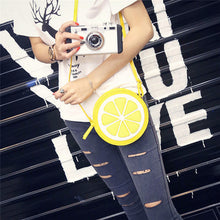 Women bag Casual Round Lemon messenger bags Leather Crossbody Shoulder hbags women famousbolsa feminina ILML