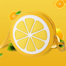 Women bag Casual Round Lemon messenger bags Leather Crossbody Shoulder hbags women famousbolsa feminina ILML