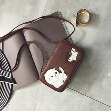butterfly Cat Pattern butterfly women's hbags Leather crossbody Shoulder Bag for girls Small party Clutch ILML