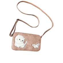butterfly Cat Pattern butterfly women's hbags Leather crossbody Shoulder Bag for girls Small party Clutch ILML