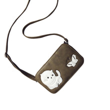 butterfly Cat Pattern butterfly women's hbags Leather crossbody Shoulder Bag for girls Small party Clutch ILML