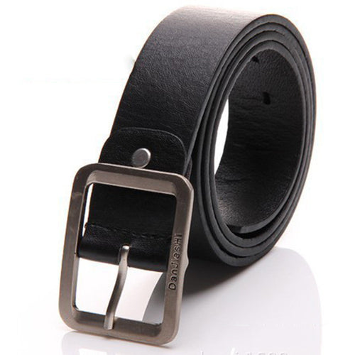 men Perforation buckle brand designer leather belts for business luxury ILML