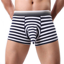 striped printing Sexy Mens Underwear Shorts Pouch Breathe Soft Underpants ILML