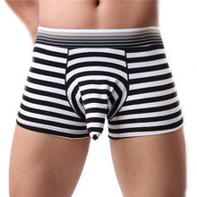 striped printing Sexy Mens Underwear Shorts Pouch Breathe Soft Underpants ILML