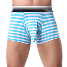 striped printing Sexy Mens Underwear Shorts Pouch Breathe Soft Underpants ILML