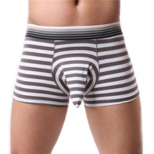 striped printing Sexy Mens Underwear Shorts Pouch Breathe Soft Underpants ILML