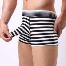 striped printing Sexy Mens Underwear Shorts Pouch Breathe Soft Underpants ILML