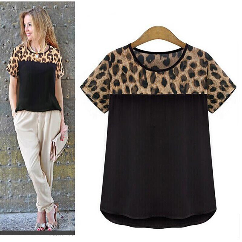 Goforward Chiffon Blouse Women Blouses Leopard Print Shirt Women Tops Ladies Plus Size Blusa Roupas Camisas Blusas ILML