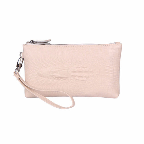 Gofoward Women Crocodile Leather Wallets Purse Wallet Clutch Bag Evening Bag ILML