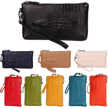 Gofoward Women Crocodile Leather Wallets Purse Wallet Clutch Bag Evening Bag ILML