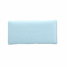Gofoward Women Long Crocodile Double Flip Fold Wallet Purse ILML