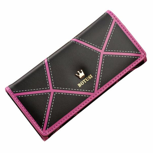 Gofoward Women Long Crown Leather Clutch Purse Wallets Wallet ILML