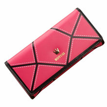 Gofoward Women Long Crown Leather Clutch Purse Wallets Wallet ILML