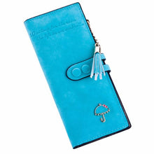 Gofoward Women Long Soft Umbrella Leather Clutch Purse Wallets Wallet ILML