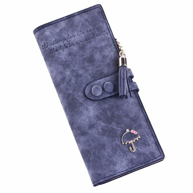 Gofoward Women Long Soft Umbrella Leather Clutch Purse Wallets Wallet ILML