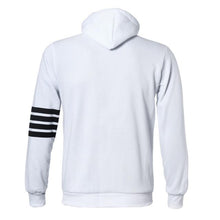 Hoodies Men Warm Hoodies Casual Zipper Hooded Sweatshirts Suit Hoody Jacket Black White  ILML