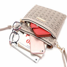 Hobo Women Messenger Bags Hollow Out leather Crossbody Bags Shoulder Purse Hbags Clutch Bolsa Feminina ILML